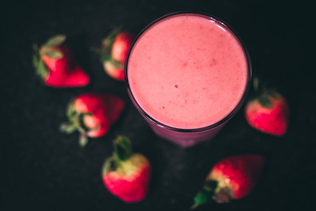 Strawberry protein shake